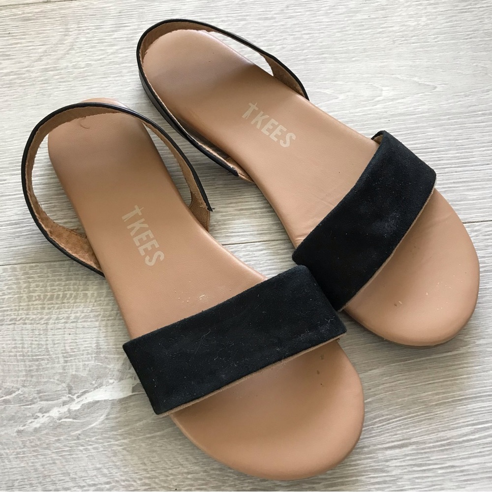 TKEES Charlie Suede Leather Sandals